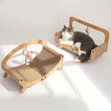 Maxbell Cat Scratcher Sofa Pad Scratching Board Interactive Play Toy for Kitten Oval 49.5x26x24cm
