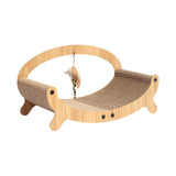Maxbell Cat Scratcher Sofa Pad Scratching Board Interactive Play Toy for Kitten Oval 49.5x26x24cm