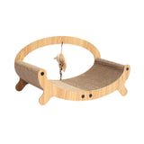 Maxbell Cat Scratcher Sofa Pad Scratching Board Interactive Play Toy for Kitten Oval 49.5x26x24cm