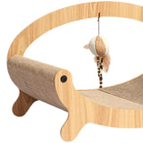 Maxbell Cat Scratcher Sofa Pad Scratching Board Interactive Play Toy for Kitten Oval 49.5x26x24cm