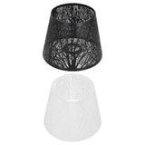 Maxbell Lamp Shade Tree Shadow for E27 Bulb Lampshade Shell Cover for Table Lamp Black