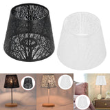 Maxbell Lamp Shade Tree Shadow for E27 Bulb Lampshade Shell Cover for Table Lamp Black