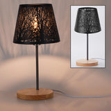 Maxbell Lamp Shade Tree Shadow for E27 Bulb Lampshade Shell Cover for Table Lamp Black