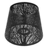 Maxbell Lamp Shade Tree Shadow for E27 Bulb Lampshade Shell Cover for Table Lamp Black