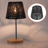 Maxbell Lamp Shade Tree Shadow for E27 Bulb Lampshade Shell Cover for Table Lamp Black