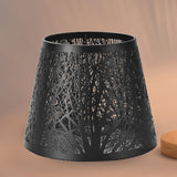 Maxbell Lamp Shade Tree Shadow for E27 Bulb Lampshade Shell Cover for Table Lamp Black