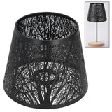 Maxbell Lamp Shade Tree Shadow for E27 Bulb Lampshade Shell Cover for Table Lamp Black