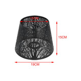 Maxbell Lamp Shade Tree Shadow for E27 Bulb Lampshade Shell Cover for Table Lamp Black