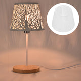 Maxbell Lamp Shade Tree Shadow for E27 Bulb Lampshade Shell Cover for Table Lamp White