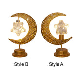 Maxbell LED Half Moon Night Light Portable Ramadan Desk Lamp for Nursery Decoration Style A