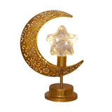 Maxbell LED Half Moon Night Light Portable Ramadan Desk Lamp for Nursery Decoration Style A