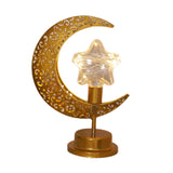 Maxbell LED Half Moon Night Light Portable Ramadan Desk Lamp for Nursery Decoration Style A