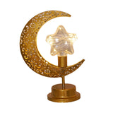 Maxbell LED Half Moon Night Light Portable Ramadan Desk Lamp for Nursery Decoration Style A