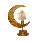 Maxbell LED Half Moon Night Light Portable Ramadan Desk Lamp for Nursery Decoration Style A