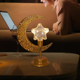 Maxbell LED Half Moon Night Light Portable Ramadan Desk Lamp for Nursery Decoration Style A