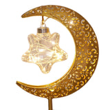 Maxbell LED Half Moon Night Light Portable Ramadan Desk Lamp for Nursery Decoration Style B