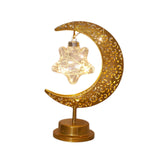 Maxbell LED Half Moon Night Light Portable Ramadan Desk Lamp for Nursery Decoration Style B