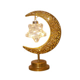 Maxbell LED Half Moon Night Light Portable Ramadan Desk Lamp for Nursery Decoration Style B