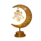 Maxbell LED Half Moon Night Light Portable Ramadan Desk Lamp for Nursery Decoration Style B