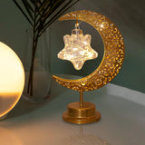 Maxbell LED Half Moon Night Light Portable Ramadan Desk Lamp for Nursery Decoration Style B