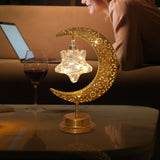 Maxbell LED Half Moon Night Light Portable Ramadan Desk Lamp for Nursery Decoration Style B