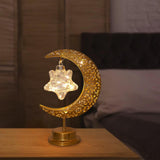 Maxbell LED Half Moon Night Light Portable Ramadan Desk Lamp for Nursery Decoration Style B