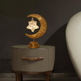 Maxbell LED Half Moon Night Light Portable Ramadan Desk Lamp for Nursery Decoration Style B