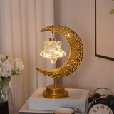 Maxbell LED Half Moon Night Light Portable Ramadan Desk Lamp for Nursery Decoration Style B