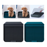 Maxbell Pet Training Toilet Tray 3.2cm High Sides Fence Bedpan Dog Toilet for Indoor Gray