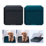 Maxbell Pet Training Toilet Tray 3.2cm High Sides Fence Bedpan Dog Toilet for Indoor Gray