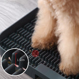 Maxbell Pet Training Toilet Tray 3.2cm High Sides Fence Bedpan Dog Toilet for Indoor Gray