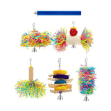 Maxbell 6Pcs Birds Swing Chewing Small Parakeets Hammock Parrot Cage Hanging Toys