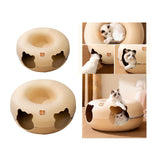 Maxbell Felt Cat Tunnel Cave Bed Detachable Cat Training Toy for Indoor Kittens M