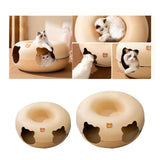 Maxbell Felt Cat Tunnel Cave Bed Detachable Cat Training Toy for Indoor Kittens M