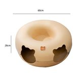 Maxbell Felt Cat Tunnel Cave Bed Detachable Cat Training Toy for Indoor Kittens L