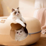 Maxbell Felt Cat Tunnel Cave Bed Detachable Cat Training Toy for Indoor Kittens L