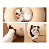 Maxbell Felt Cat Tunnel Cave Bed Detachable Cat Training Toy for Indoor Kittens L