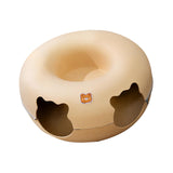 Maxbell Felt Cat Tunnel Cave Bed Detachable Cat Training Toy for Indoor Kittens L