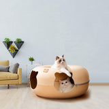 Maxbell Felt Cat Tunnel Cave Bed Detachable Cat Training Toy for Indoor Kittens L
