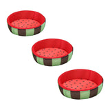 Maxbell Lovely Watermelon Pattern Round Cooling Cat Dog Bed Pet Cushion Mesh Fabric Size S