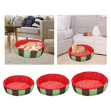 Maxbell Lovely Watermelon Pattern Round Cooling Cat Dog Bed Pet Cushion Mesh Fabric Size S