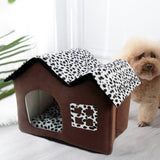 Maxbell Pet Cat Bed Nest Dog House Washable Comfortable Foldable Winter Pet Supplies