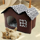 Maxbell Pet Cat Bed Nest Dog House Washable Comfortable Foldable Winter Pet Supplies