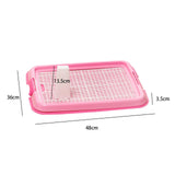 Maxbell Pet Training Toilet Tray Loo Pad Dog Litter Tray Reusable Potty Trainer pink