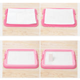 Maxbell Pet Training Toilet Tray Loo Pad Dog Litter Tray Reusable Potty Trainer pink