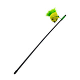 Maxbell Cat Teaser Wand Toy Playing Dog Training Puppy Interactive Cat Feather Toys Green