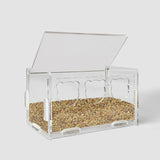 Maxbell Bird Chicken Feeder Feeding Equipment Food Dispenser for Small Medium Birds