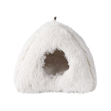 Maxbell Cat Nest Dog Kennel with Removable Cushion Tent House for Kitty Kitten White