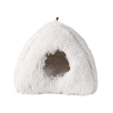 Maxbell Cat Nest Dog Kennel with Removable Cushion Tent House for Kitty Kitten White