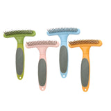 Maxbell Pet Grooming Brush Tangles Removing Undercoat Rake for Pet Supplies Kitten Green